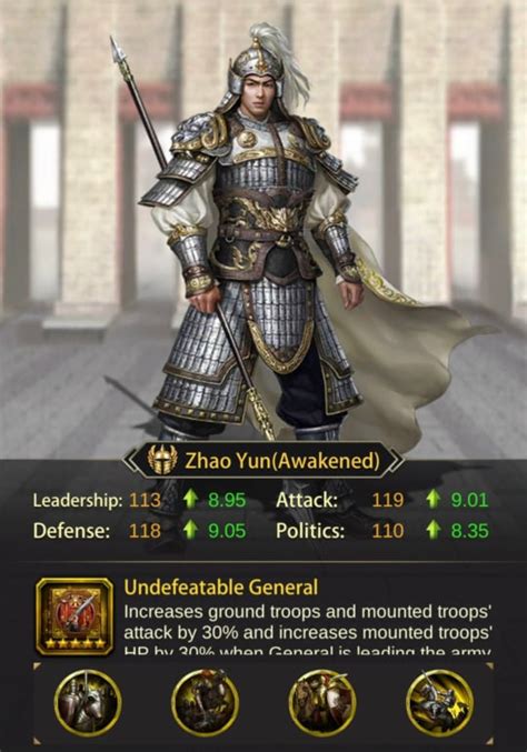 Zhao Yun Evony Generals Evony TKR Guide