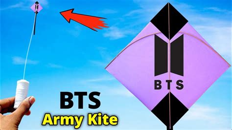 BTS Army Kite How To Make Paper Kite BTS Craft Patang Kese Banate