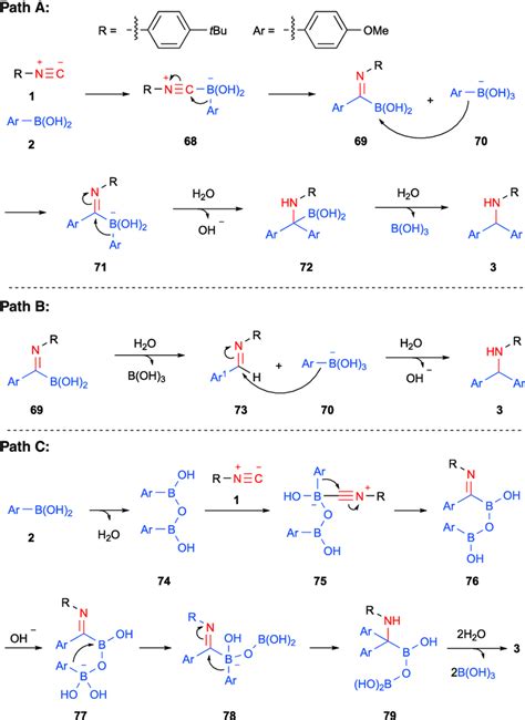 Proposed Reaction Pathways A Path A Via Double Insertive Couplings Of