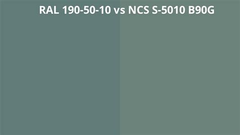 RAL 190 50 10 Vs NCS S 5010 B90G RAL Colour Chart UK