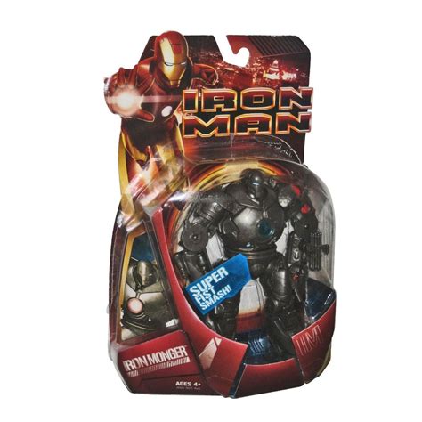 Hasbro Marvel Comics Iron Man Monger Movie Series Super Fist Smash