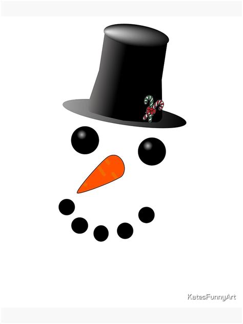 "Snowman Christmas Happy Holidays Button Eyes Carrot Nose Cute Snowman ...