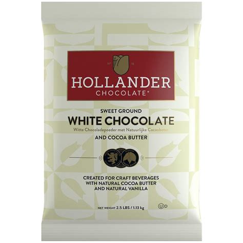 Hollander Sweet Ground White Chocolate Powder (2.5 lbs) | Coffee Shop ...