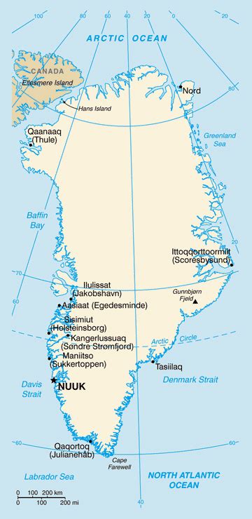 Map Of Greenland Greenland Map Maps Of All Countries