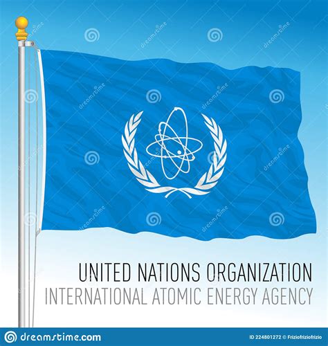 UN IAEA Official Flag, International Atomic Energy Agency Stock Vector ...