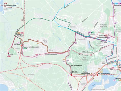 Golm Neue Buslinien und neue Fahrpläne ab 9 4