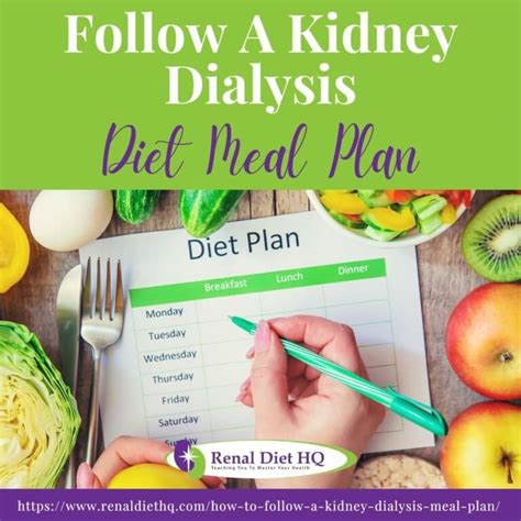 Follow A Kidney Dialysis Diet Meal Plan - Renal Diet HQ