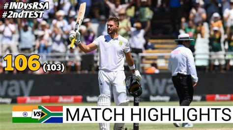 Ind Vs Sa Nd Test Day Highlight India Vs South Africa Nd