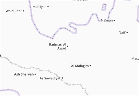 Mapa Michelin Radman Al Awad Plano Radman Al Awad Viamichelin