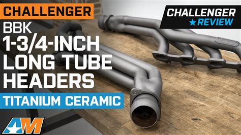 2009 2023 Challenger BBK 1 3 4 Inch Long Tube Headers Titanium Ceramic