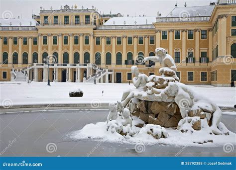 Vienna - Schonbrunn Palace in Winter Editorial Stock Photo - Image of ...