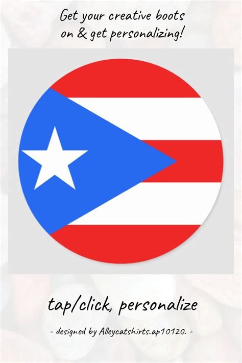 Puerto Rico Flag Classic Round Sticker | Zazzle | Round stickers, Puerto rico, Classic