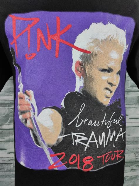 American Singer Pink Beautiful Trauma 2018 Black Shirt Mens Fashion