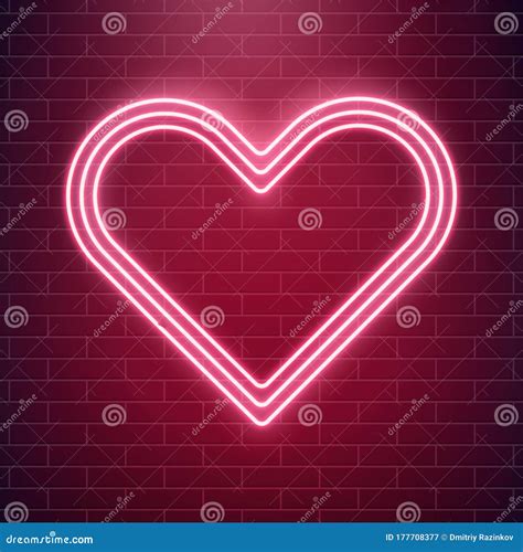 Love Neon, Valentines Day Heart. Concept of Heart Neon Sign. Pop Art ...