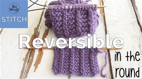 How To Knit The One Row Reversible Knitting Stitch Pattern In The