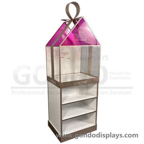 Store Retail Mdf Wooden Wood Acrylic Makeup Cosmetic Display Stand With