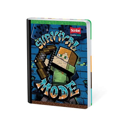 Cuaderno Cosido Minecraft 100 Hojas Doble Línea