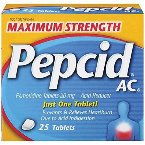 Pepcid Ac Maximum Strength Relieves Heartburn Due To Acid Indigestion