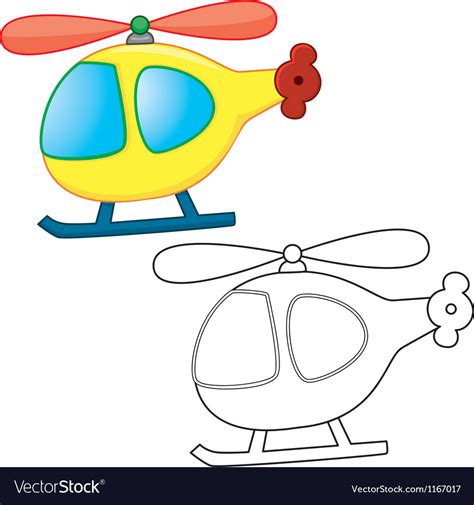 Cartoons Helicopter Royalty Free Vector Image VectorStock