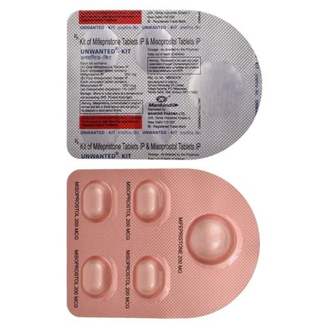 Mifepristone 200mg Misoprostol 200mcg At Rs 650strip Of 5 Tablets