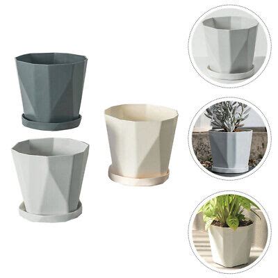 3 Sets Blumentopf Mini Blumentöpfe Outdoor Dekor Schmücken Keramik eBay