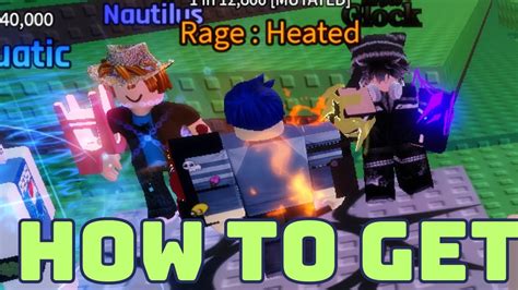 How To Get Rage Heated And Showcase In Sols Rng Roblox Youtube