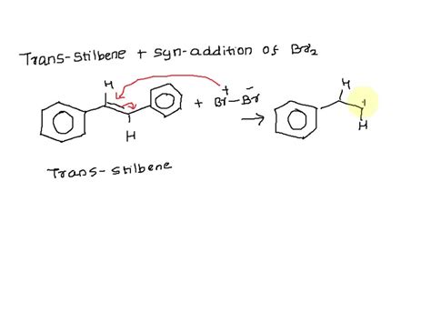 Solved Trans Stilbene Bromine From Pyridinium Tribromide