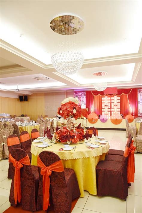 Table Setting in Wedding Banquet Stock Image - Image of table, meeting ...