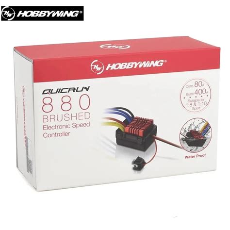 Hobbywing Quicrun Wp 880 80a Dual Brushed Waterproof Esc Speed