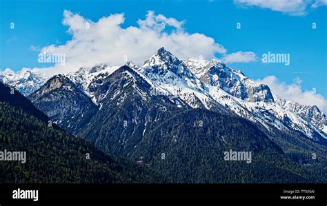 mountains landscape alps in europe Stock Photo - Alamy