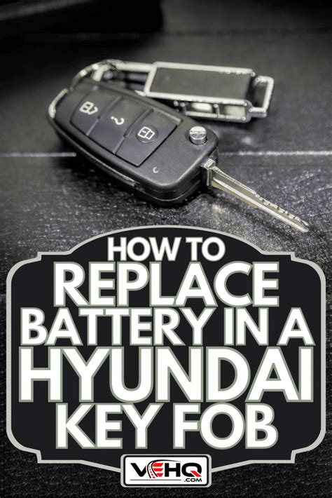 How To Replace Battery In A Hyundai Key Fob