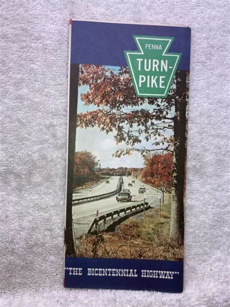 1960s 1970s Pennsylvania Turnpike Highway Map Vtg £1226 Picclick Uk