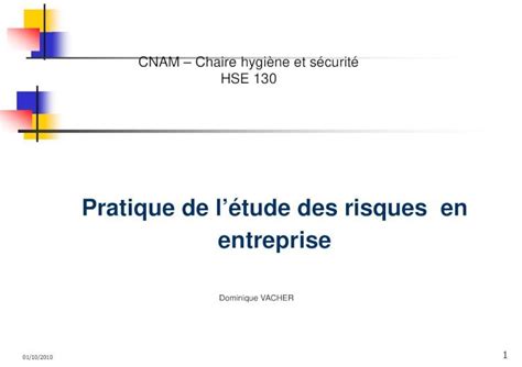 Pdf Pratique De L Tude Des Risques En Entreprise Cnam