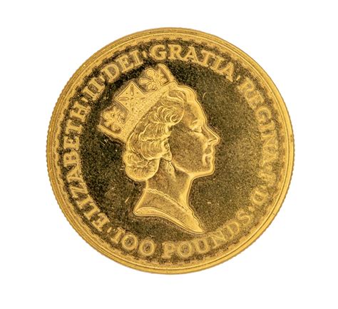 At Auction British Circa 1987 A Gold Elizabeth Ii 100 Pounds Coin