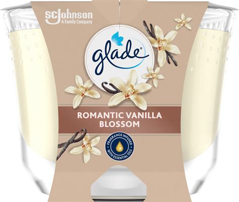 Glade Duftkerze Im Glas Romantic Vanilla Blossom 204g 1 St Dauerhaft