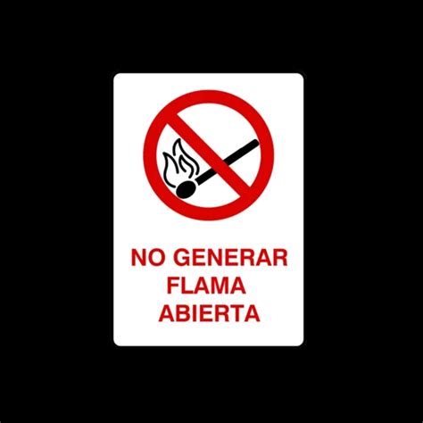 No Generar Flama Abierta Multisenal