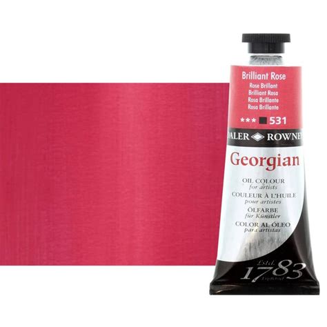 Daler Rowney Georgian Oil Color 38ml Tube Brilliant Rose Jerrys