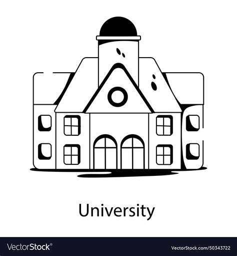 University Royalty Free Vector Image - VectorStock