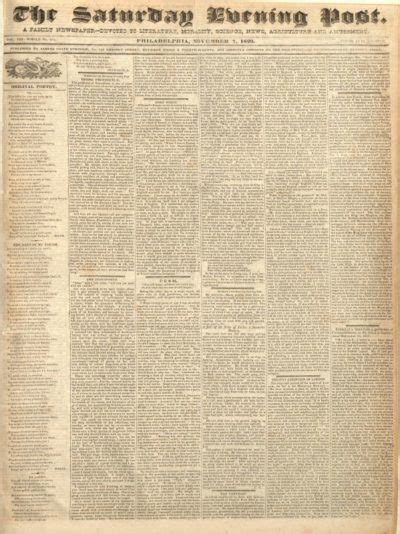 November 7, 1829 Archives | The Saturday Evening Post