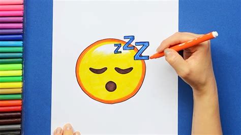 How To Draw Sleeping Face Emoji YouTube