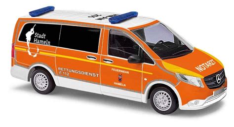 BUSCH 51182 Spur H0 Mercedes Benz Vito Notarzt Hameln