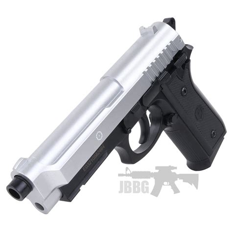 Cybergun Pt Hpa Spring Airsoft Pistol Dual Tone Silver Black