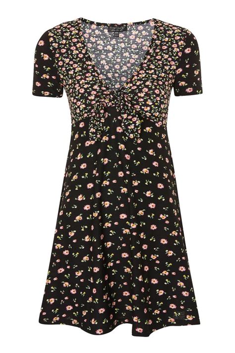 Mixed Floral Tea Dress Trend Florals Clothing Topshop Floral Tea