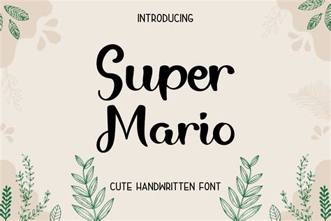 Super Mario Font By One Design Creative Fabrica