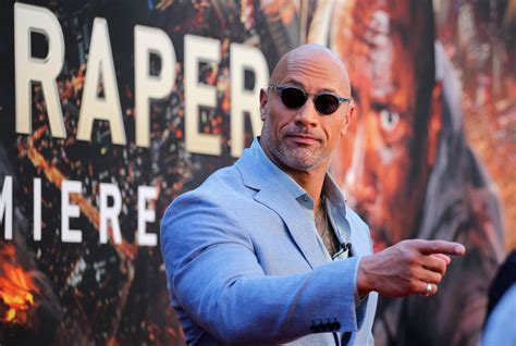 Dwayne Johnson and Daughter at Skyscraper Premiere | POPSUGAR Celebrity