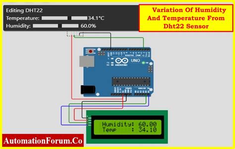 Dht Sensor Interface With Serial Lcd Interface Using