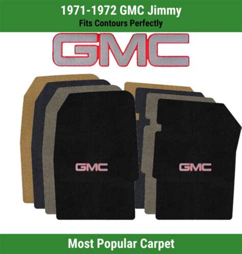 Lloyd Ultimat Front Row Carpet Mats For 71 72 GMC Jimmy W Silver Red