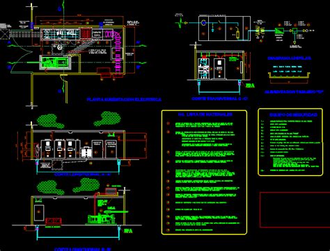 Subestacion Electrica En Autocad Librer A Cad