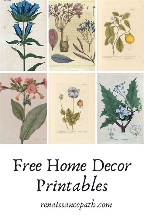 Beautiful Free Home Decor Printables