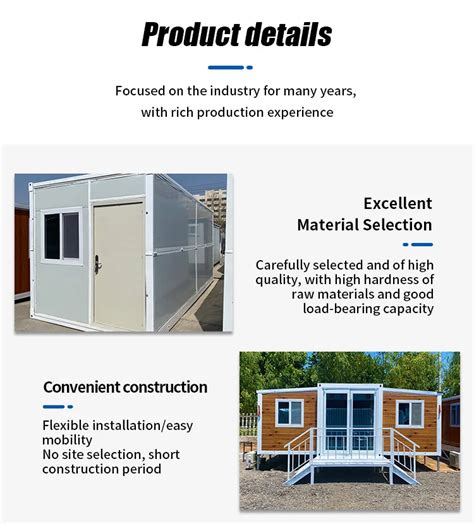 Cheap Prefab House Foldable Prefabricated Folding Container Tiny House